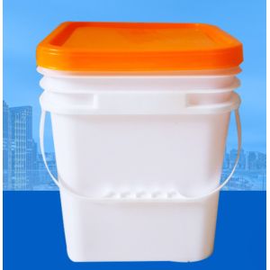 Chemical Resistance Square Plastic Bucket IML Or Thermal Transfer Or Screen