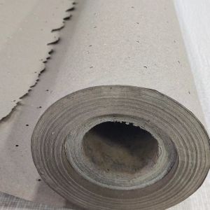 Wrapping Triangular Round Hole Perforated Kraft Paper 68gsm Uncoated