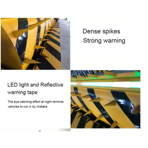 3.7KW A3 Steel Hydraulic Road Blocker LCD Display For Traffic