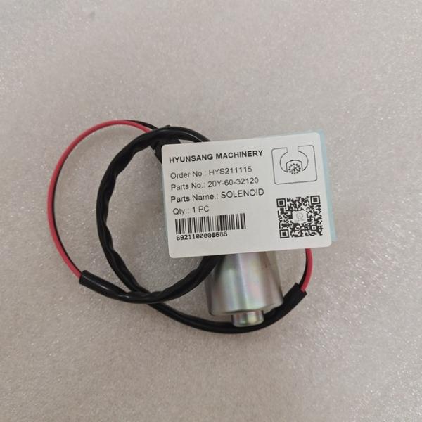 Solenoid 20Y-60-32120 20Y-60-32121 209-60-77250 Excavator Electrical Parts For Komatsu PC160 PC180