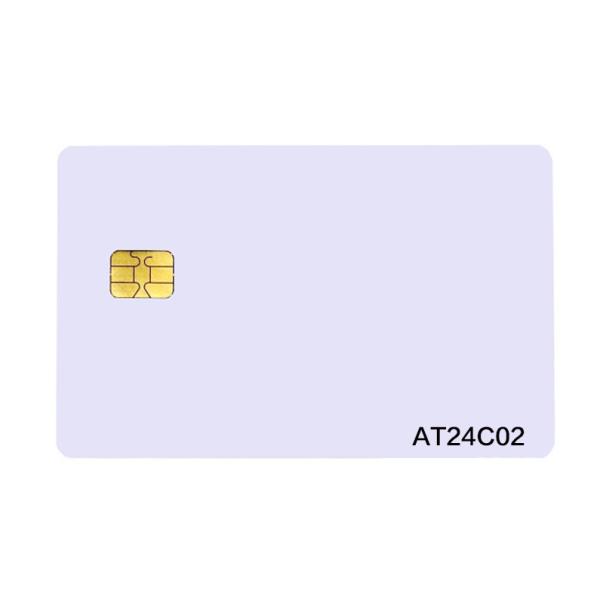 Buy Printable PVC AT24C02 Contact IC Cards For Thermal Printer at wholesale prices
