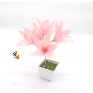 Graduation Goose Feather Flower Mount with Wire Accessory Attachment