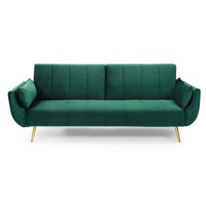 China Velvet Fabric Metal Legs Functional Sofa Bed Recycle Foam on sale