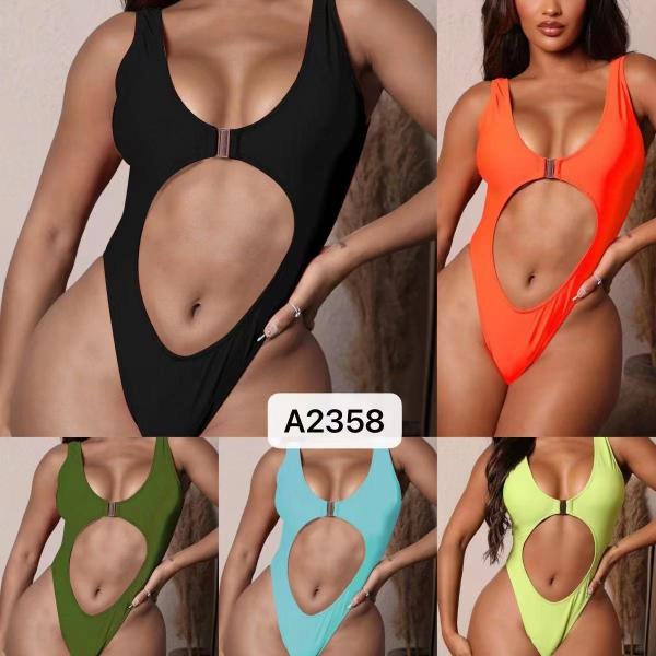 Ladies One Piece Swimsuit Solid Color Factory Direct Supply Sexy Miss Hard Wearing The New Type