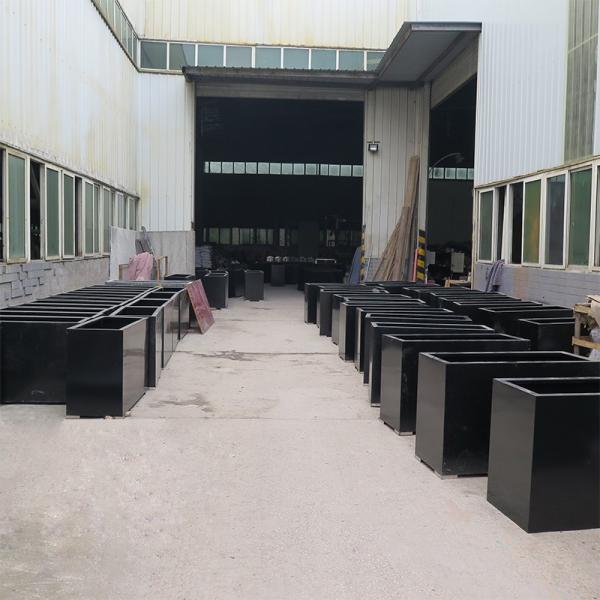 ISO9001 Large Galvanized Steel Garden Metal Flower Pots