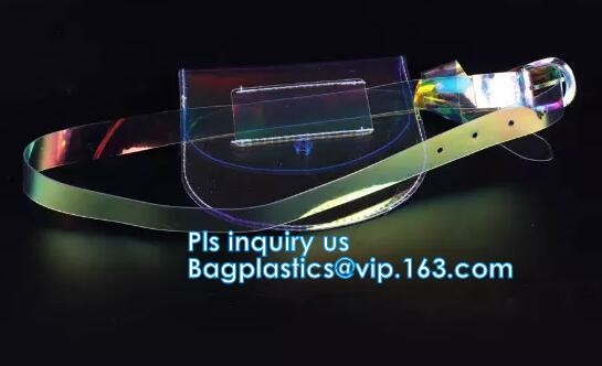 Laser PVC Sports Belt Bag,Waist Bag,Fanny Pack, Waist Bag Case Pouch Clear pvc sports waist bag / transparent belt, bag
