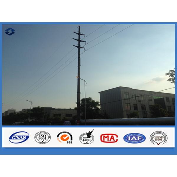 Buy Hot Dip Galvanized Steel Polygonal Electrical Power Suspension Pole at wholesale prices