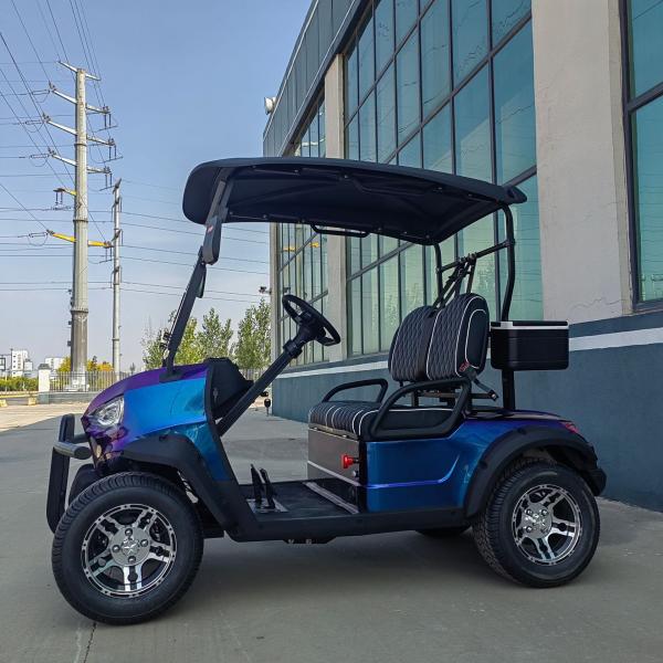 Advanced 2 Seater Odm 72V Lithium Electric Golf Carts Ce With Screen Showing Speed