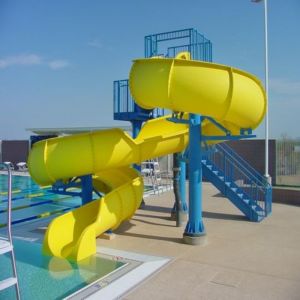 OEM Kids Water Park Play Pool Amusement Rides Fiberglass Slide