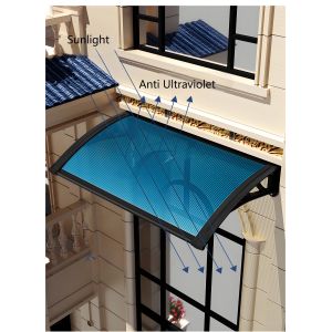 Wall Mounted Window Canopy with Temperature Variance Resistance and Aluminum