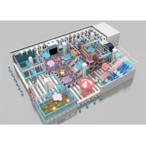 Custom Space Indoor Play Equipment Kids Soft Play With High Level Slide