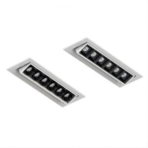 Customize Recessed Linear Spot Light 1100lm 12W Black Adjustable