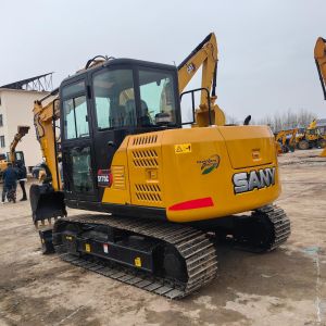 Small Used Excavators 7 Ton Hydrauli Crawler Sany 75 with 0.3 m³ Bucket Capacity
