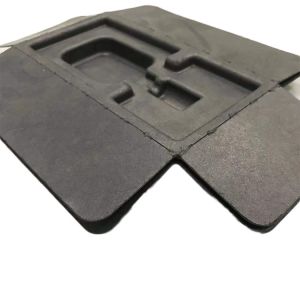 Wet Pressed Sugarcane Fiber Packaging , Bagasse Molded Biodegradable Paper Tray