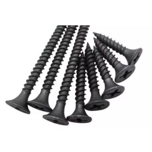 Black M8 M12 Carbon steel Flat head Philip sclotted tapping metal screws Class4.