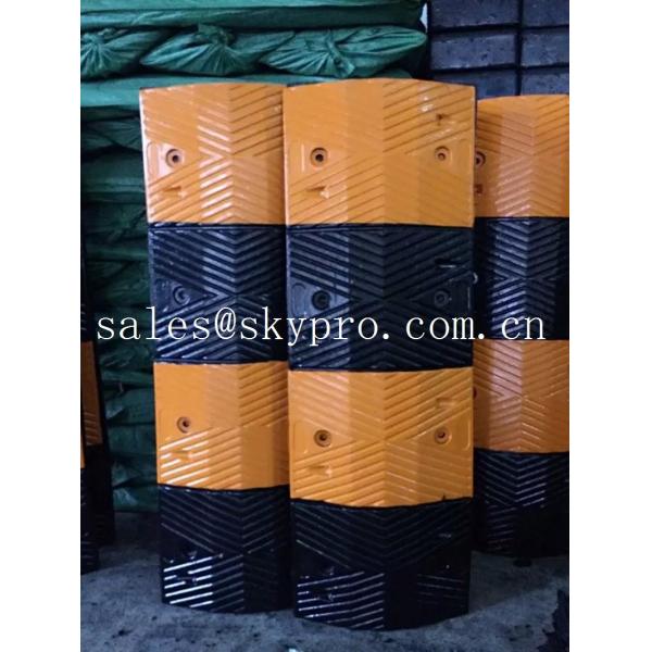 Buy Reflective rubber speed hump Molded Rubber Products road speed ramp at wholesale prices