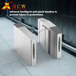 Intelligent Flap Barrier Turnstile 304 Stainless Steel 850mm Channel Width
