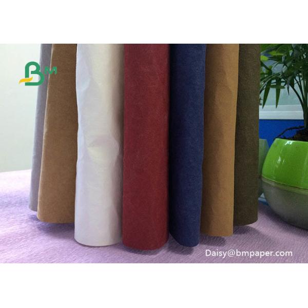 Buy Natural Fibrous Pulp Recyclable Kraft Paper / White Kraft Paper Roll at wholesale prices