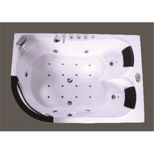 Customized Modern Corner Whirlpool Bathtub Freestanding Spa Tub Computer Control