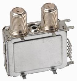 Quality Metal shield cover with f connector for catv for sale