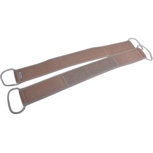 Exfoliating Natural Brown Hemp Back Strap ,  Reach Area Back Cleaning
