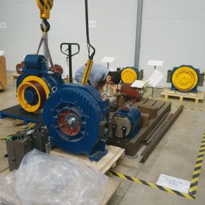 800kg Lift Spare Parts Elevator Gearless Traction Machine Low Noise