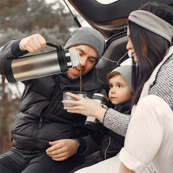 600ml 800ml 1000ml Stainless Steel Vacuum Travel Pot Customized Logo