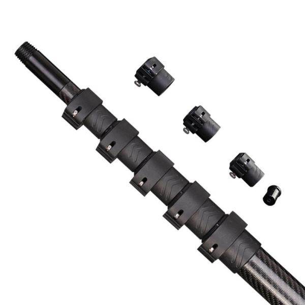 OEM ODM Carbon Fiber Tube Eco Friendly Telescopic Boom Pole For Flag