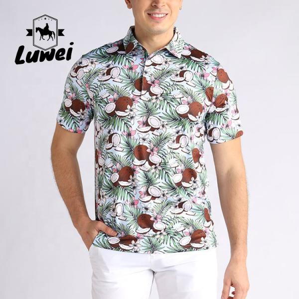 Spring Sublimated Embroidery Polo Shirts Polyester Formal Short Sleeve