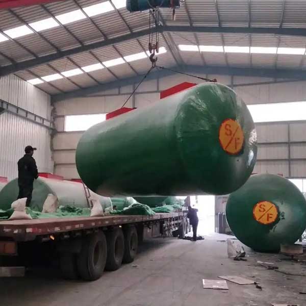 Fiberglass Steel Fuel Oil Storage Tank 30000-50000L Industrial Double Layer
