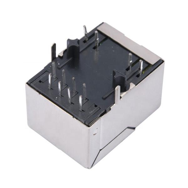 Through Hole Mounting RJ45 Modular Jack with 4 Columns, 8 Cores and 1 Port for