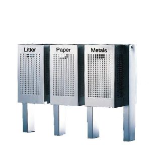 L385W520H890mm 40L Galvanized Steel Trash Can With Pop Up Lid