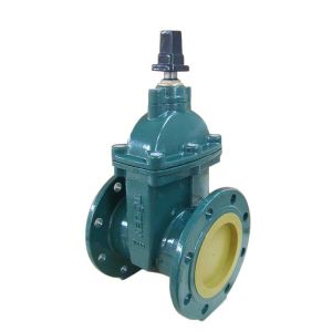 Quality (BS) Cast Iron Resilient Gate Valve nor-rising stem Flanged Ends for sale