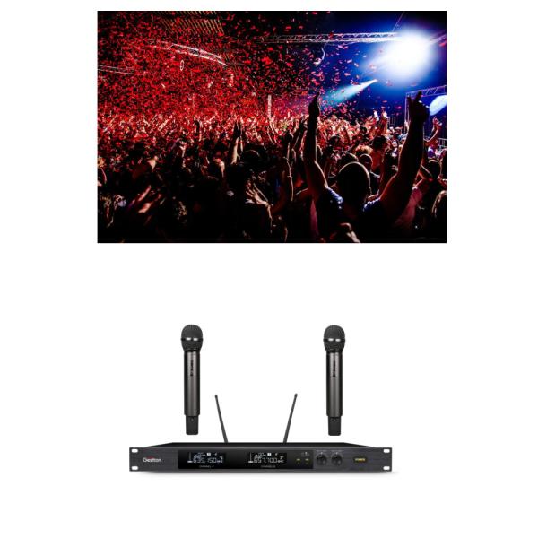 Buy Adjustable Frequency Wireless Microphone System With True Diversity at wholesale prices