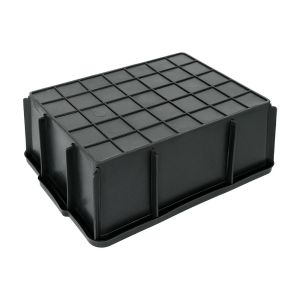 Black Soldier Fly Plastic Crates 360x270x130mm for Transportation and Organizati