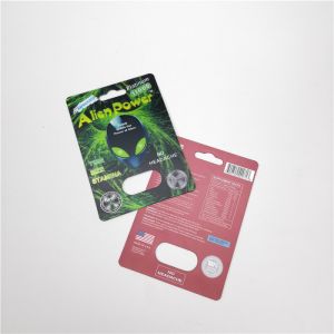 Enhances Sexual Drive Blister Paper Card Alien Power / Swag Capsules Packaging