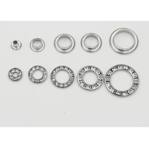 Round Metal Eyelet Rings With Rhinestone , Copper Grommets Eyelets Elegant