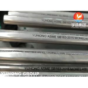 ASME SB163 UNS N04400 Monel 400 Nickel Alloy Seamless Tube