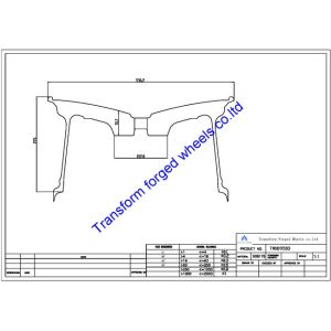 Quality TM189503 18X9.5 inches forged wheels monoblock wheels blanks Dimple style barrel and rims for sale