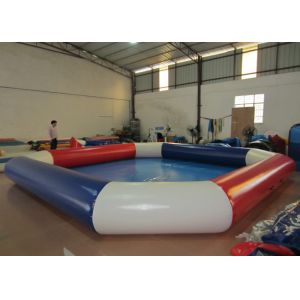 Adult Outdoor Inflatable Family Pool , Durable Funny / Cool Pool Inflatables 10 X 10m