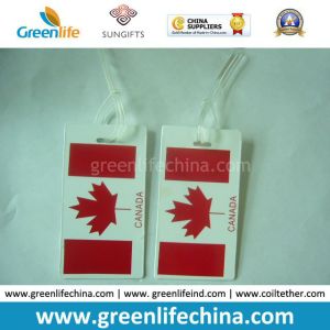 China Promotional Two PVC Hard Cards Together Luggage Hang Tag