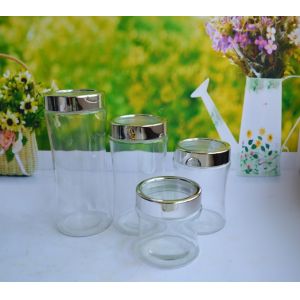 Quality SET OF 4 PCS GLASS CANISTER for sale