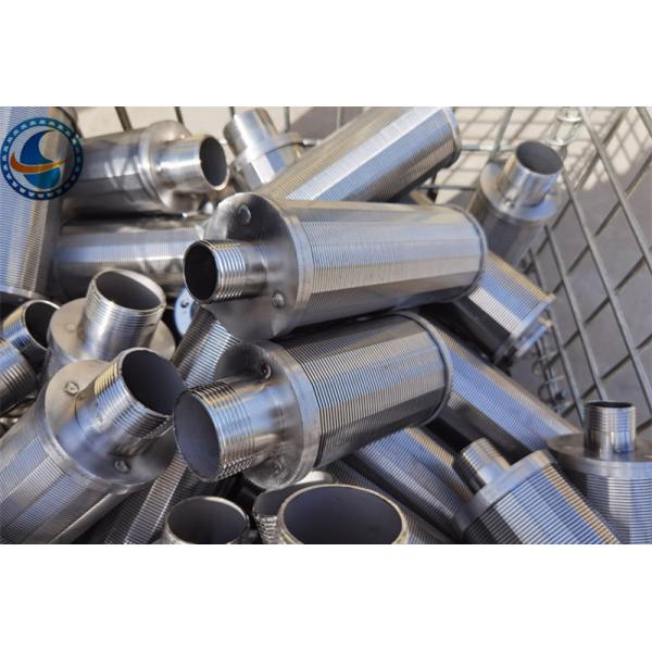 0.5mm Slot Stainless Steel 316l Wedge Wire Screen Nozzle With 1" Male Threaded