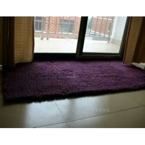 Chenille floor mat polyester material pile height 12mm