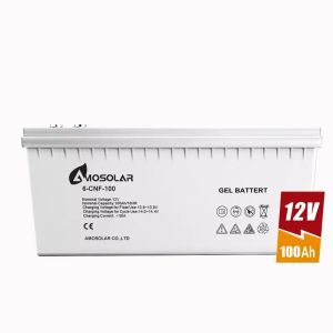 Amosolar 12V 100A 100 AH 100 Amp 200A 200 AH 200 Amp Lead Acid Gel Battery for