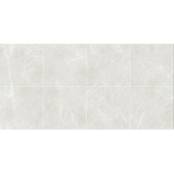 Wear-Resistant Antibacterial Indoor Floor Light Gray 1000x1000mm Polished Glazed Porcelain Tile For Building