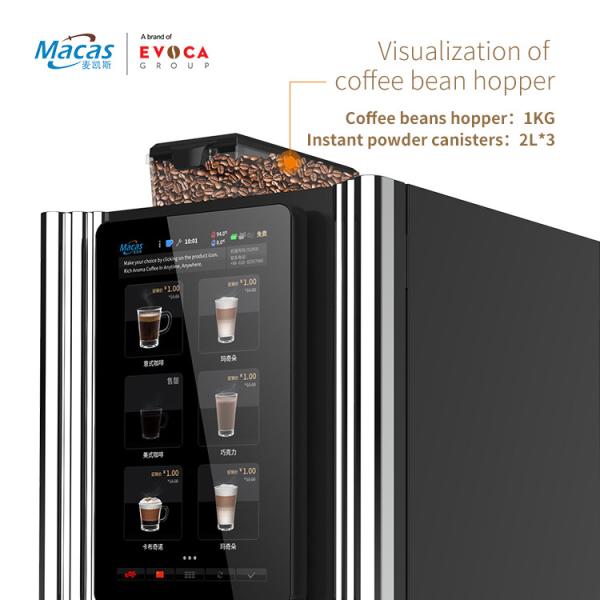 Buy Commercial Freshly Ground Coffee Vending Machine In Convenience Shop at wholesale prices