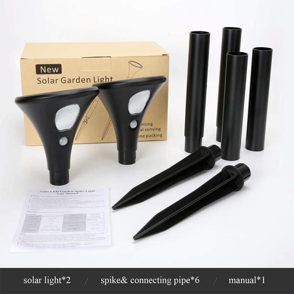 Solar LED garden spike light