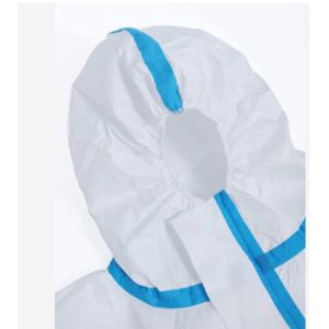China Waterproof Medical Disposable Protective Coverall With Tape on sale