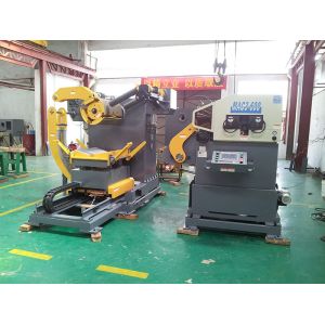 Stainless Steel Trash Can Stamping Shearing Machine / Leveling Feeder